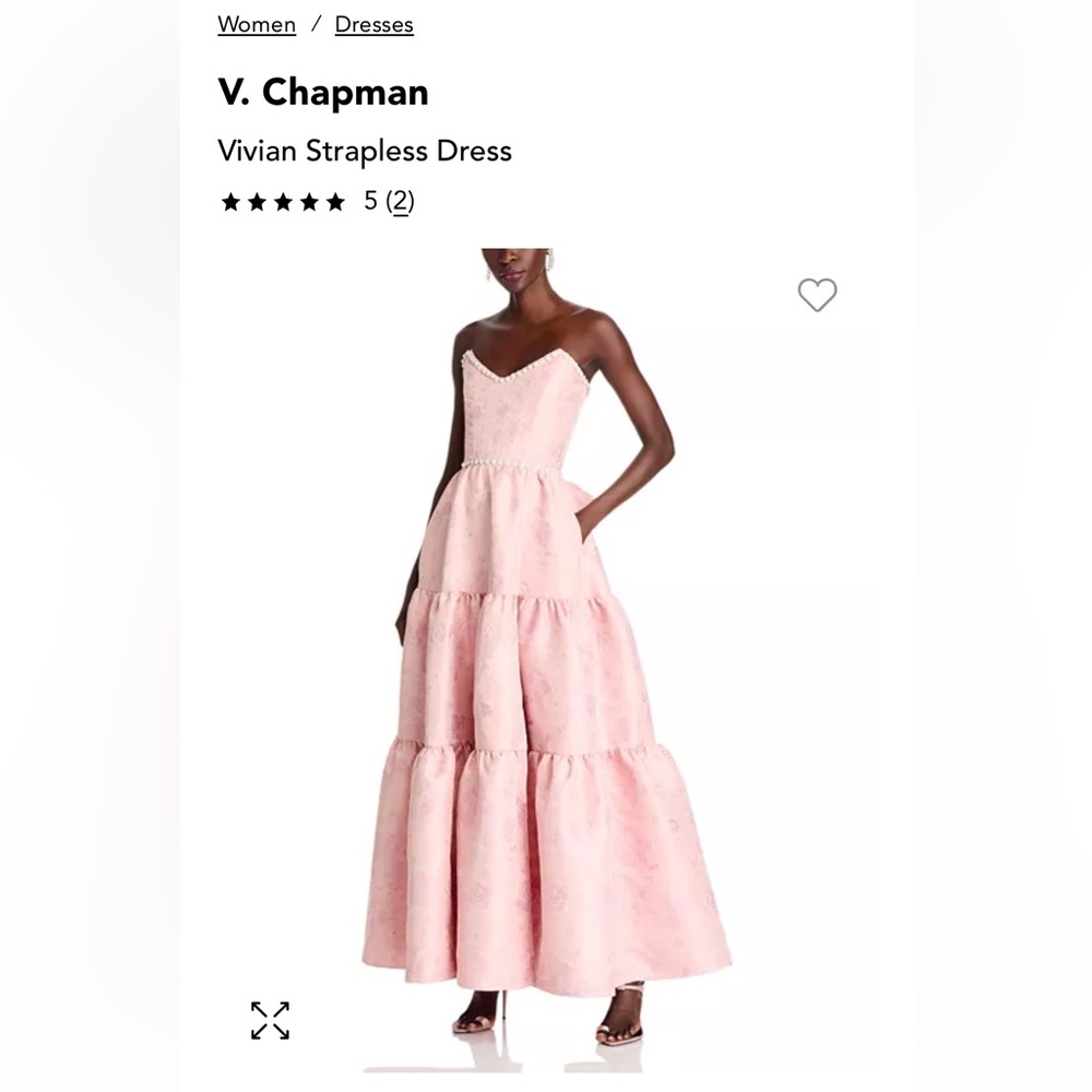 V. Chapman Vivian Strapless Dress (size 6)